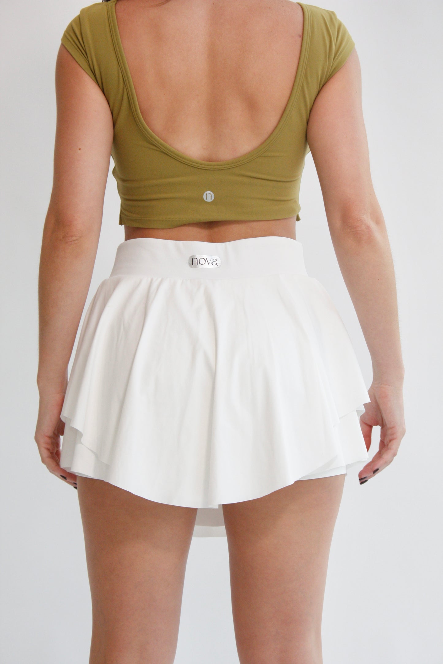 Falda lisa - Blanca - EL-