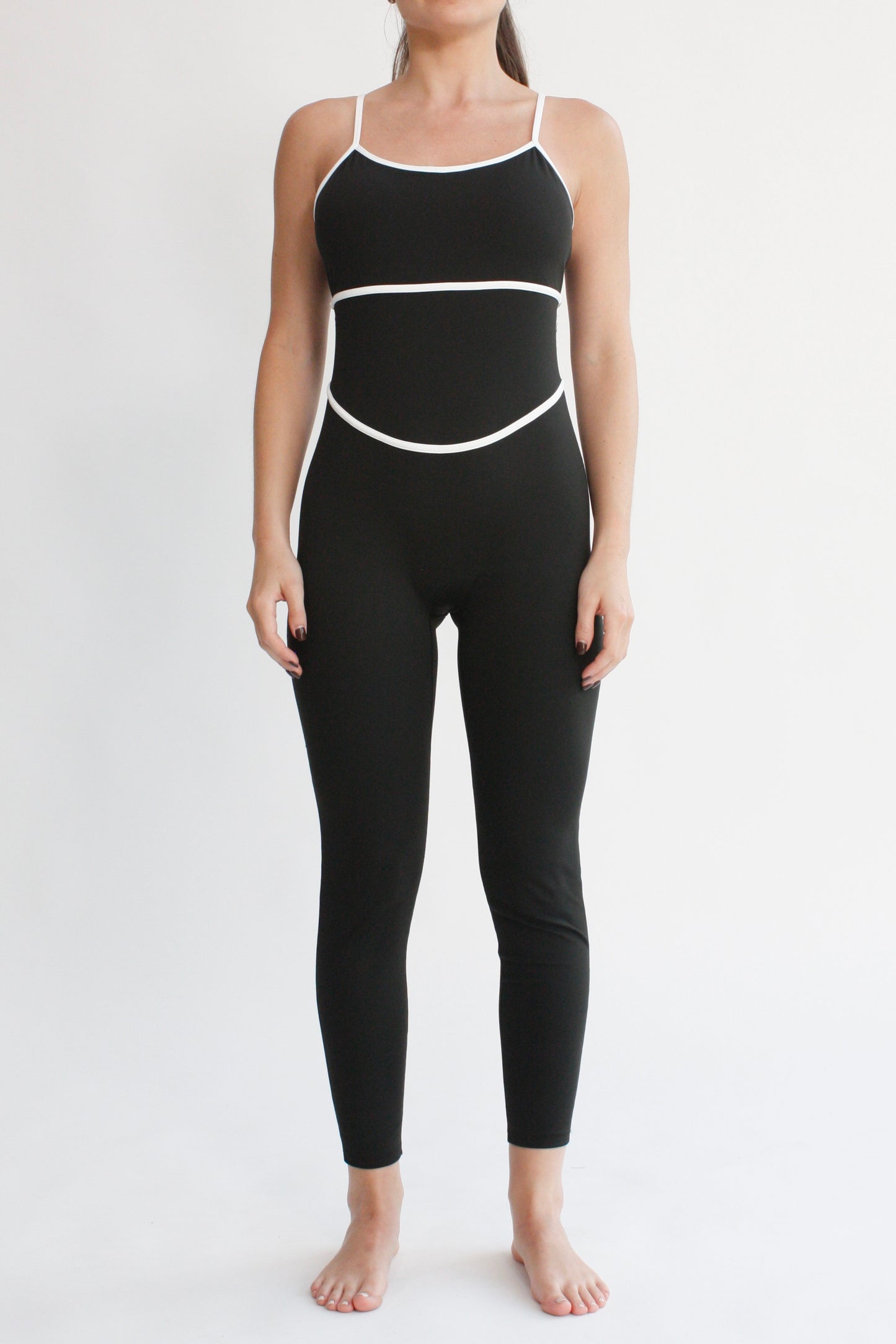 Bodysuit costuras - Negro y blanco