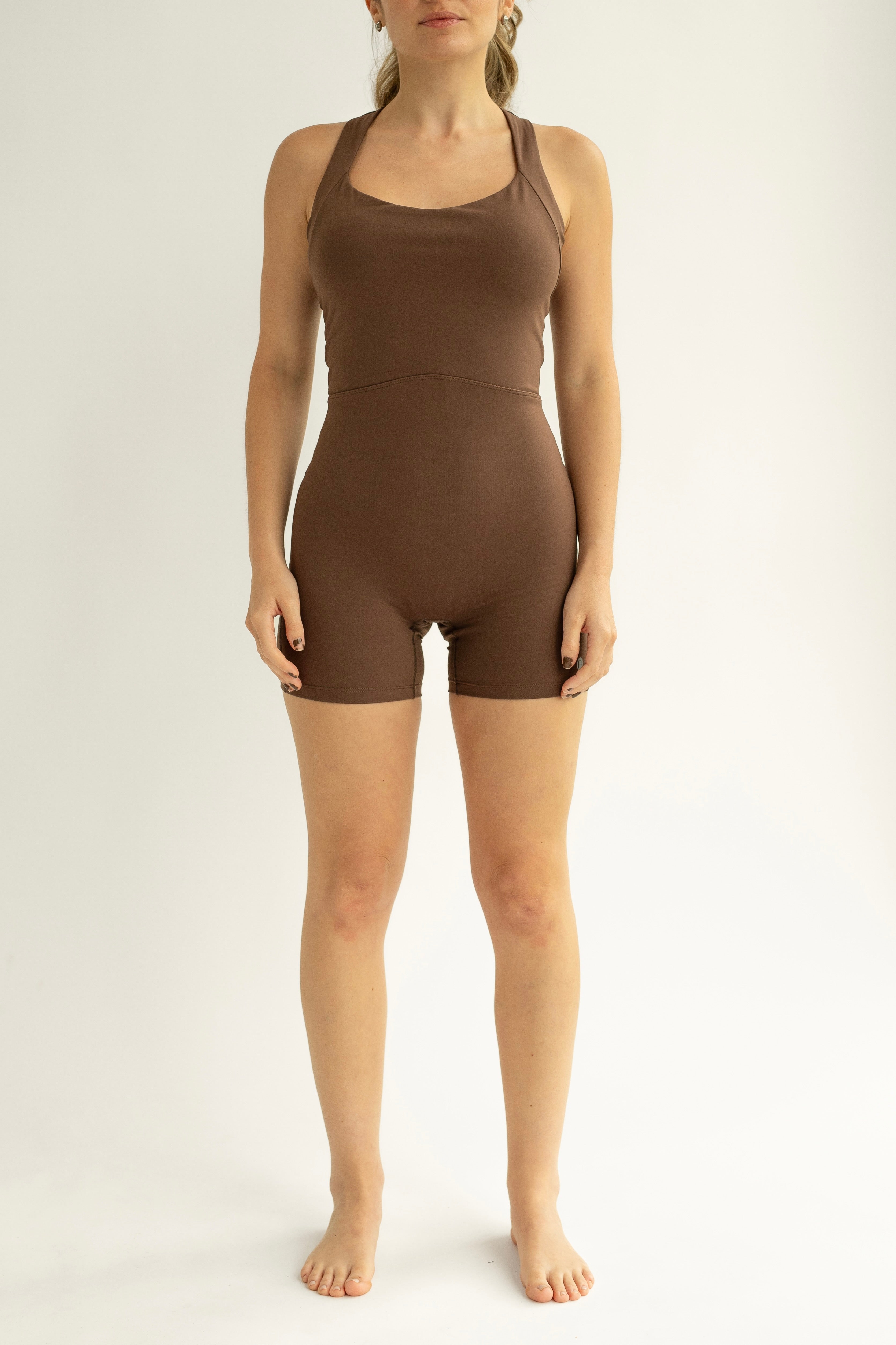 Jumpsuit Tiras Gruesas - Marron