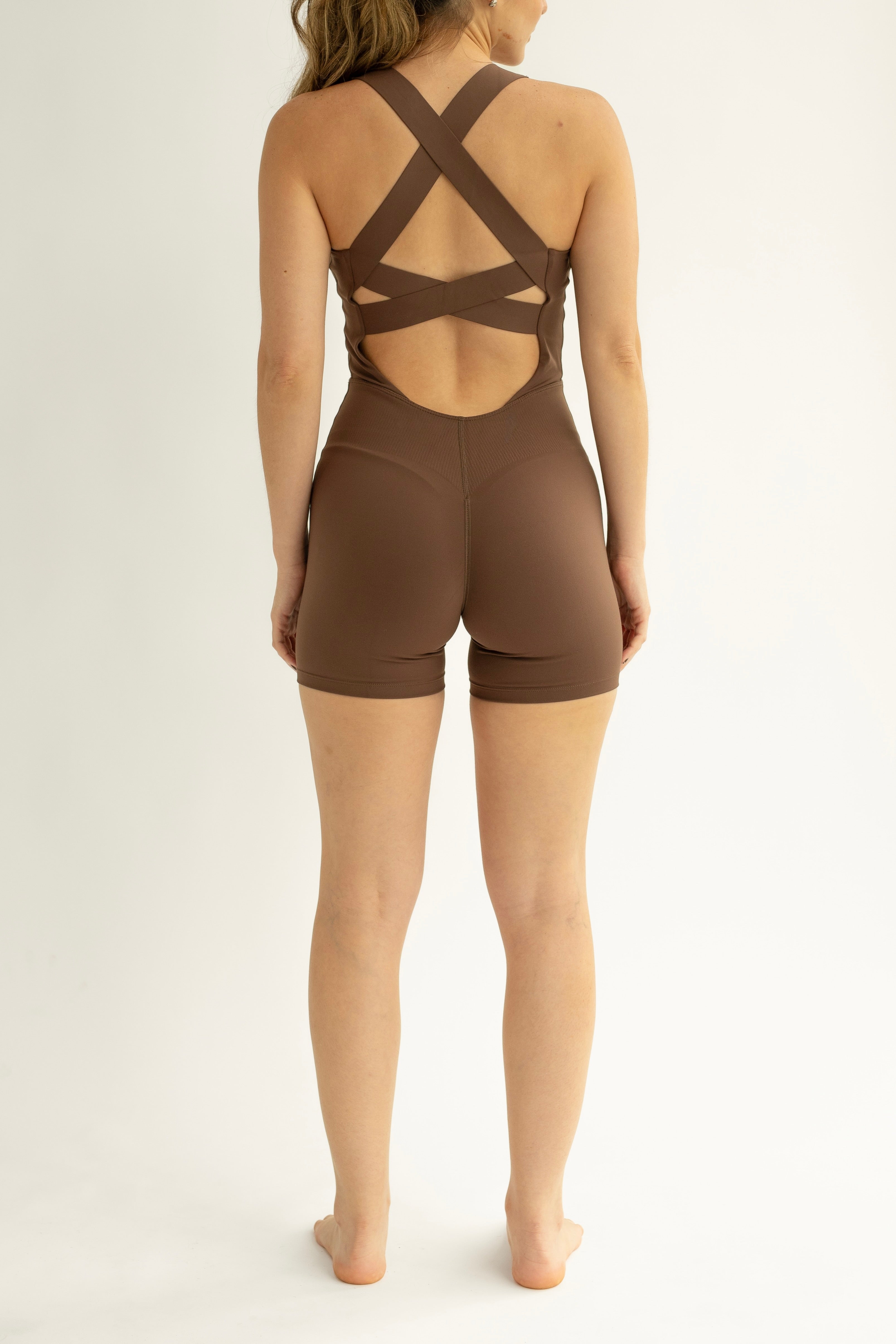 Jumpsuit Tiras Gruesas - Marron