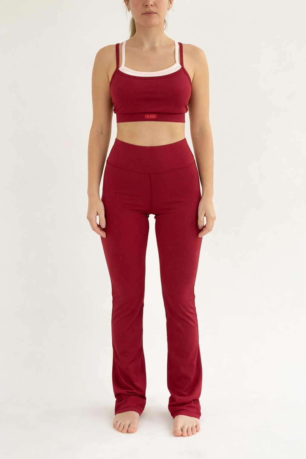 Yoga Layer Set - Rojo con Rosado