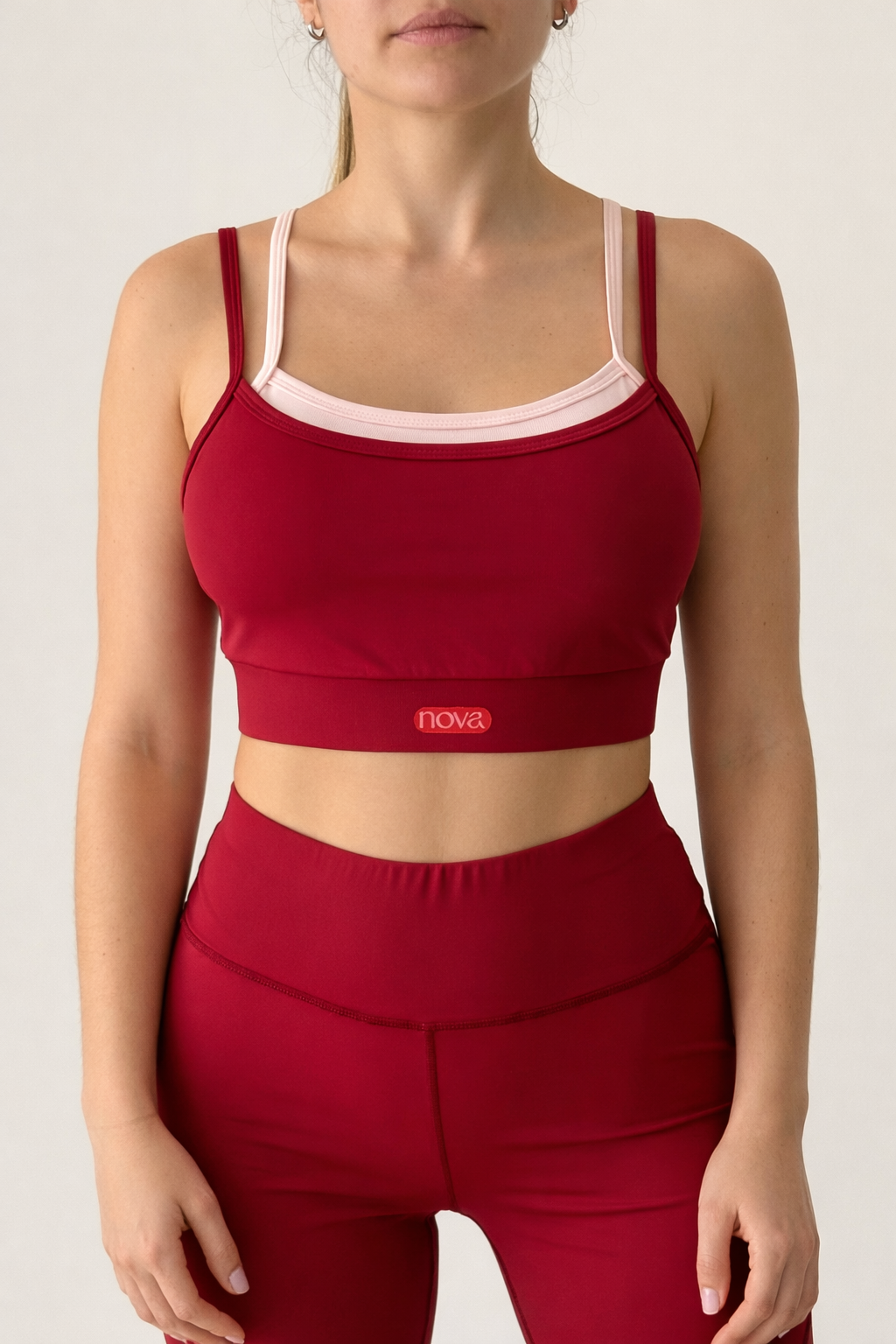 Yoga Layer Set - Rojo con Rosado