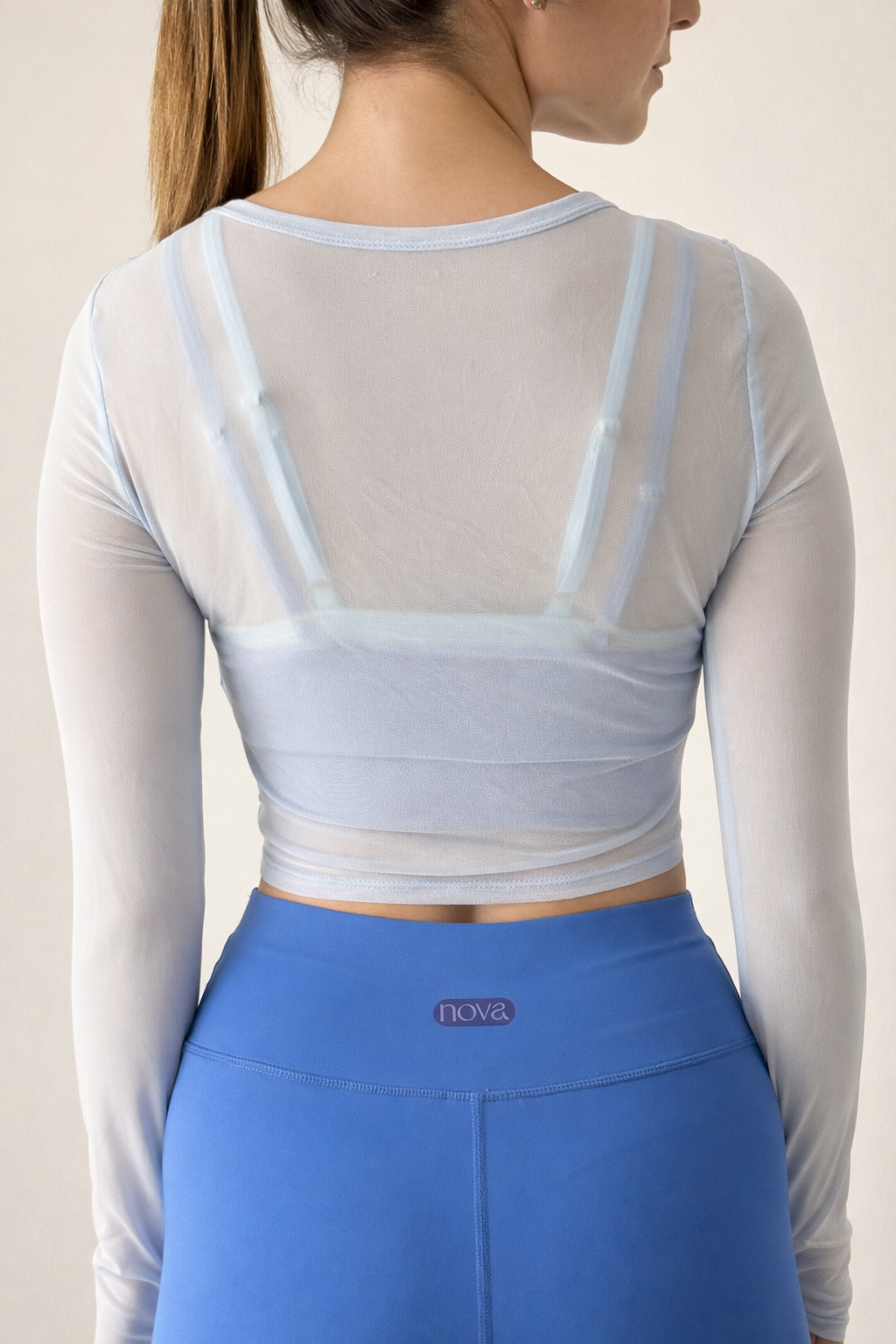 Camisa Mesh  - Azul