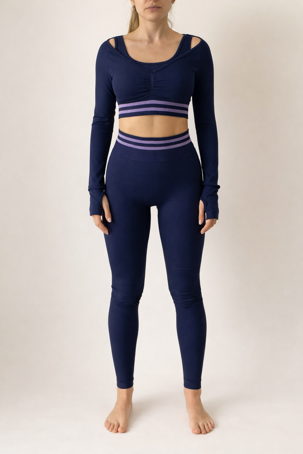 Double Layer Set (Manga Larga) - Azul marino