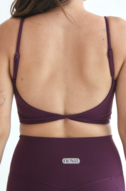 Sport bra espalda - Violeta