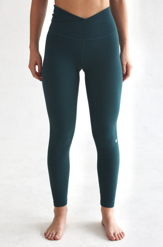 Legging en V - Verde esmeralda