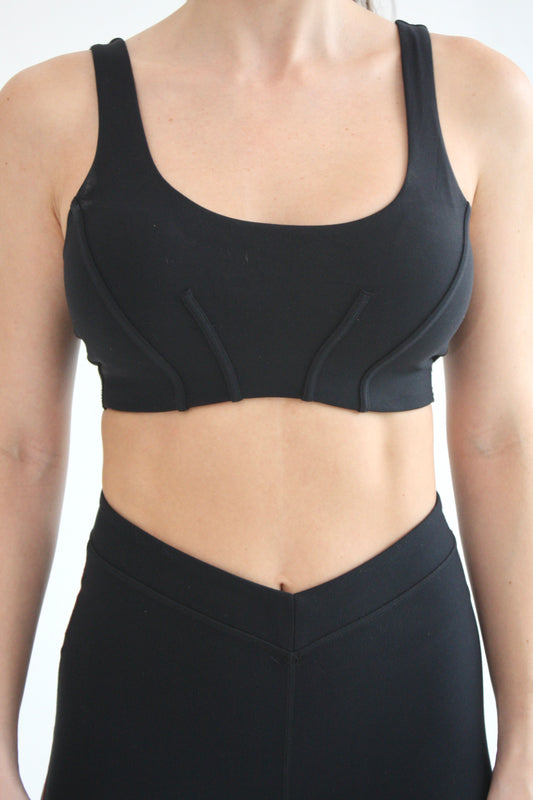 Sport bra corset - Negro