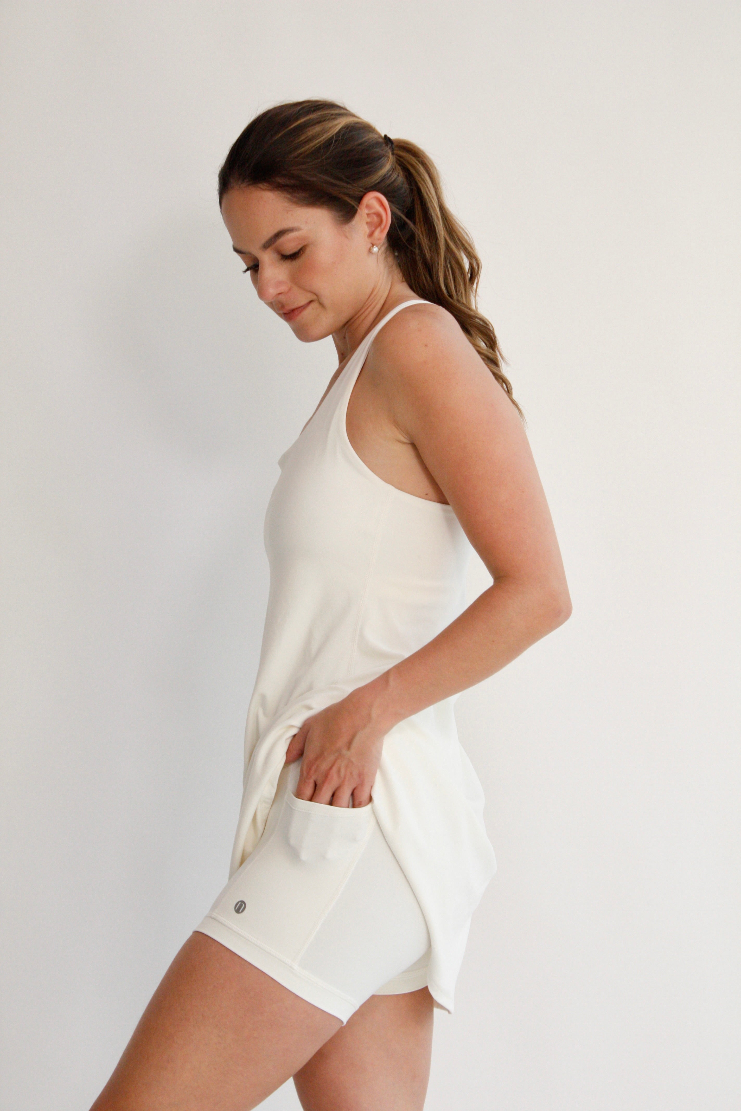 Vestido tennis - Blanco - EL-