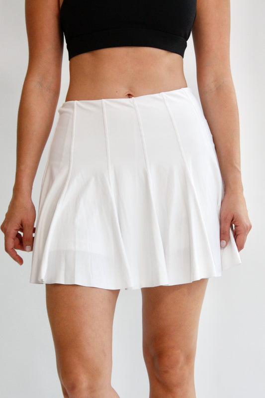 Falda Pliegues - Blanca