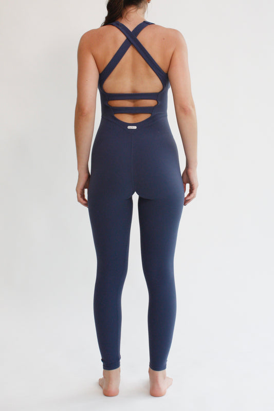 Bodysuit tiras espalda - Azul marino