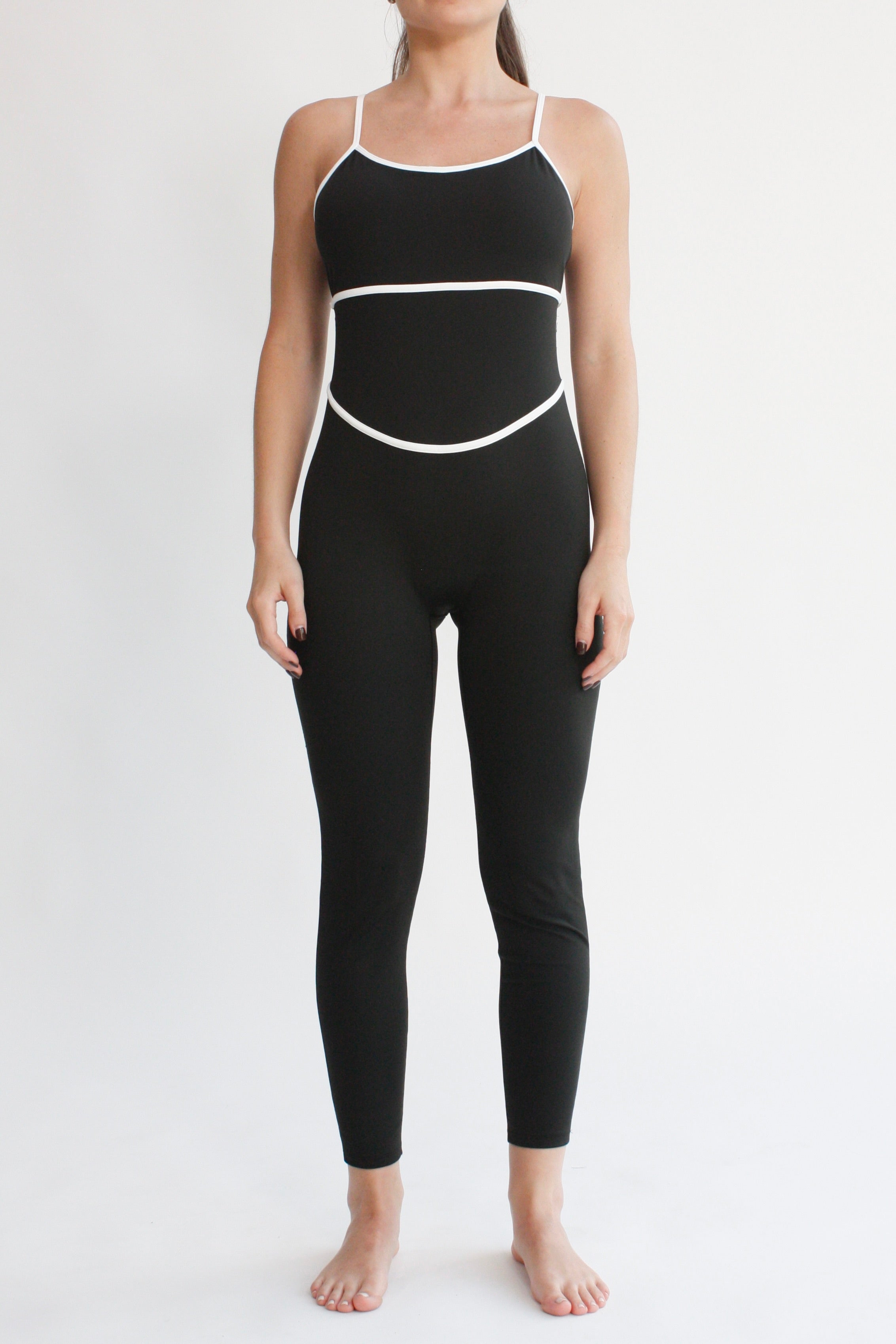 Bodysuit costuras - Negro y blanco