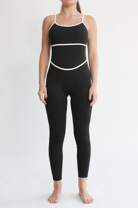 Bodysuit costuras - Negro y blanco