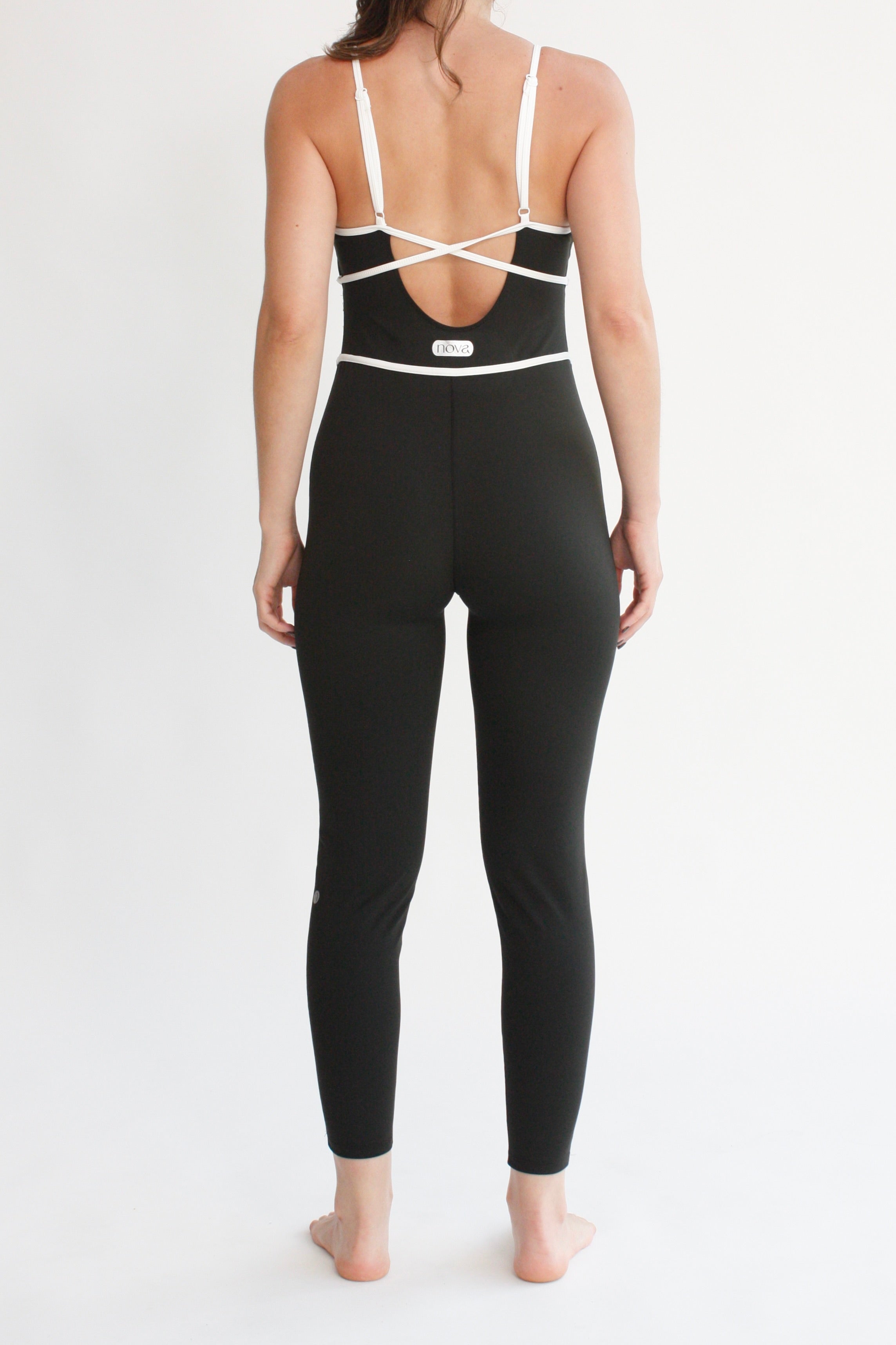 Bodysuit costuras - Negro y blanco
