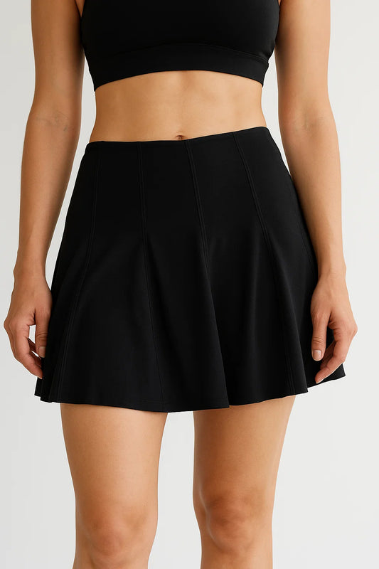 Falda Pliegues - Negra -ED-