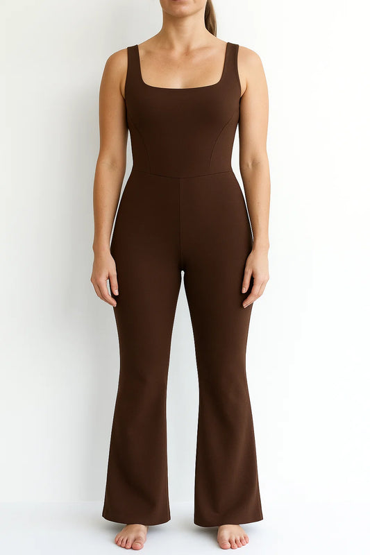 Bodysuit acampanado tradicional - Marrón