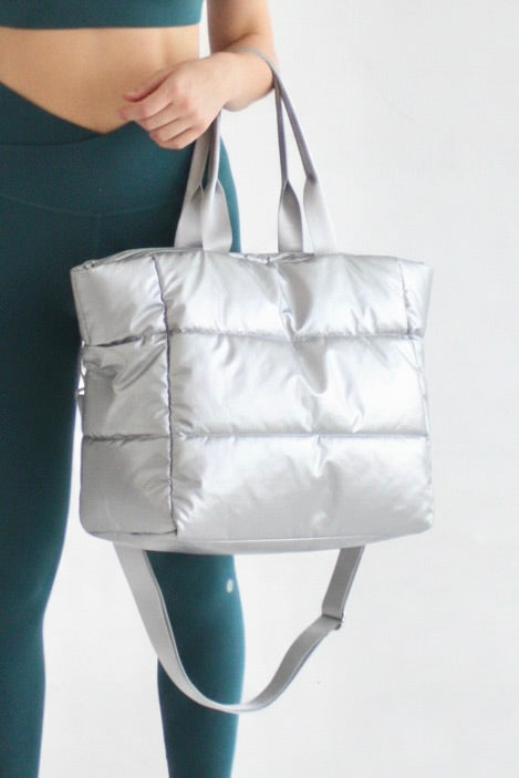 Gym duffle bag - Plateado