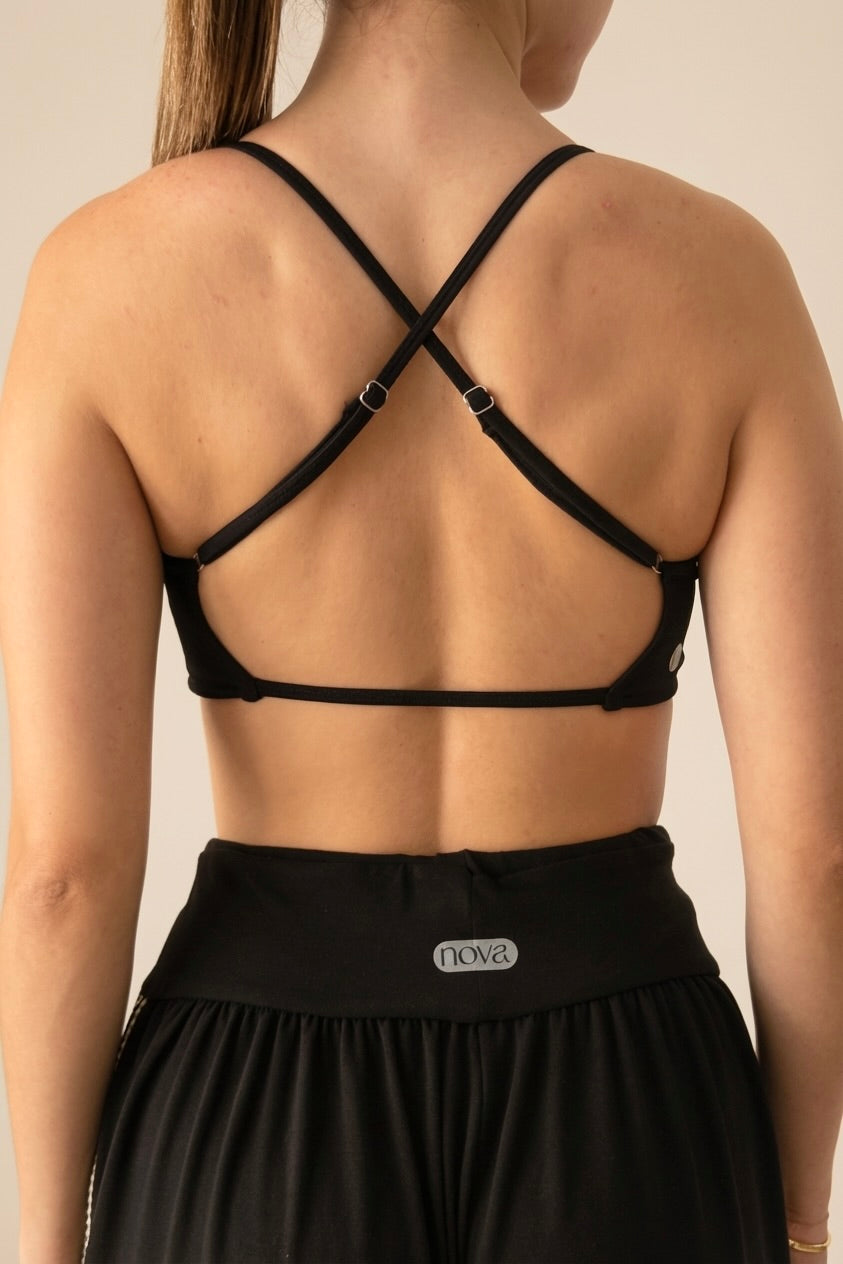 Top Cruzado - Negro