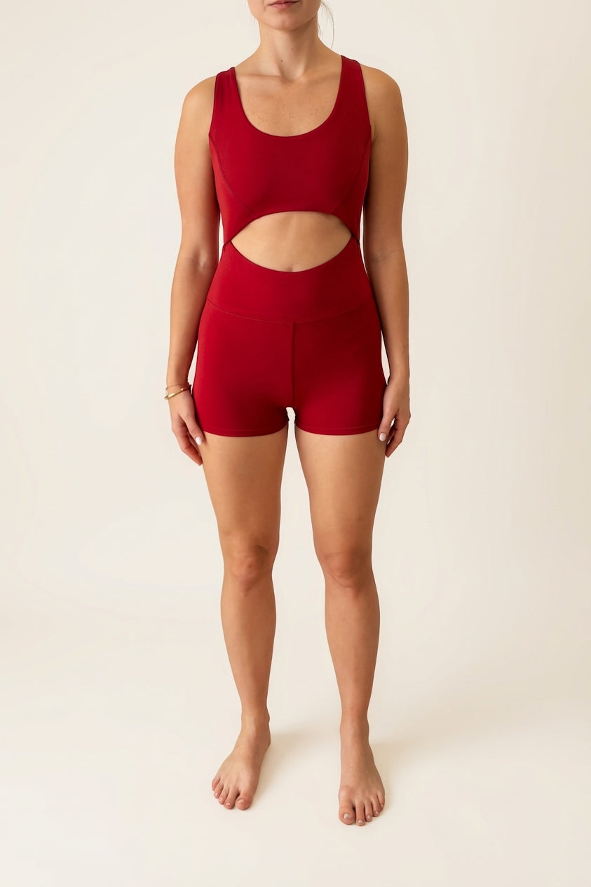 Jumpsuit apertura - Rojo